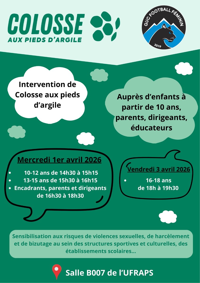 Sensibilisation aux violences sexistes et sexuelles